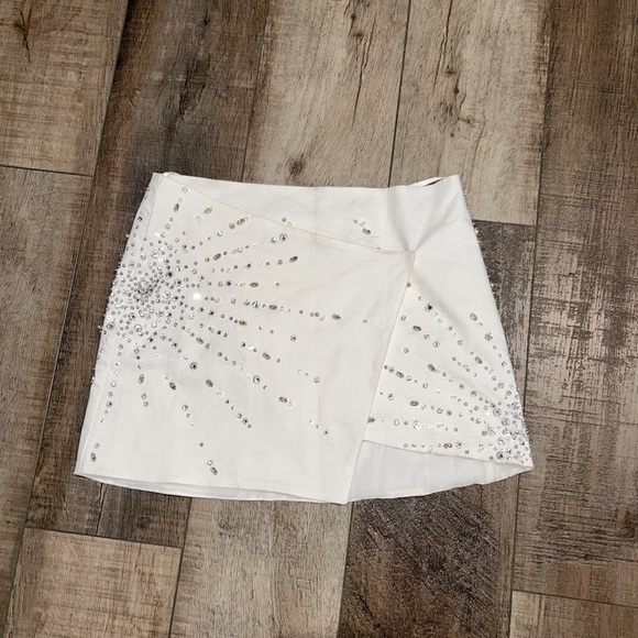 Des Phemmes Des_Phemmes crystal embellished mini skirt - Picture 4 of 8